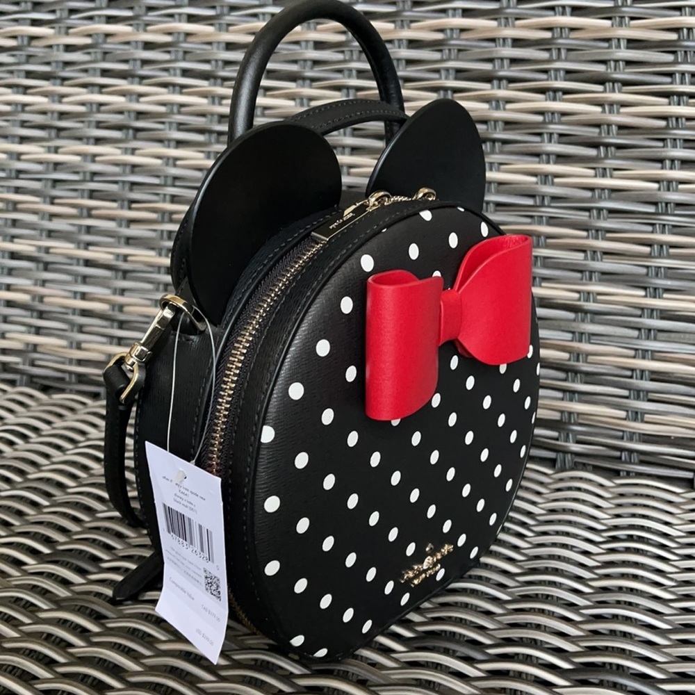Kate Spade: disney x kate spade new york minnie mouse crossbody bag - Picture 16 of 16